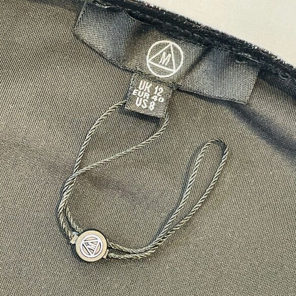 ~ New MissGuided 8 Dress Blue Mini Midnight/Navy Sleeveless Bodycon Sparkly NWOT - Picture 9 of 11